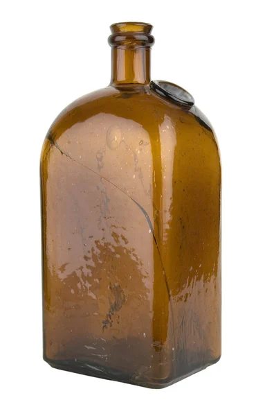 Антикварная стеклянная бутылка — стоковое фото