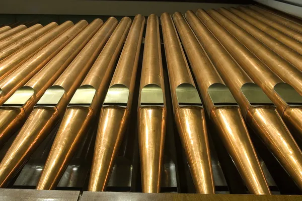 Traditional organ pipes — Stock Photo, Image