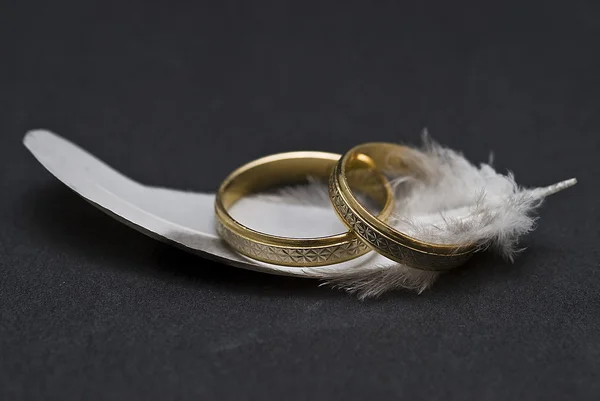 Свадебные кольца . — стоковое фото