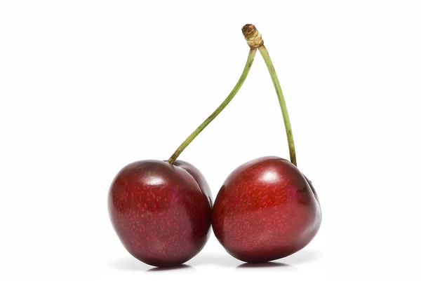 Cherries on white background. — Stock Photo, Image