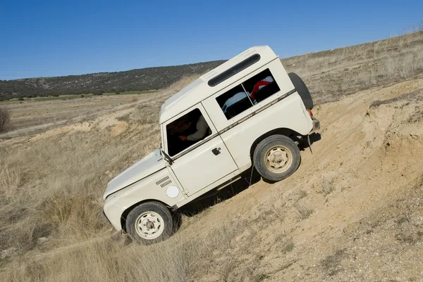 Action with an old 4x4. — Stock Photo, Image