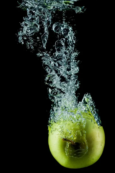 Bubbles and apple. — Stock Photo, Image