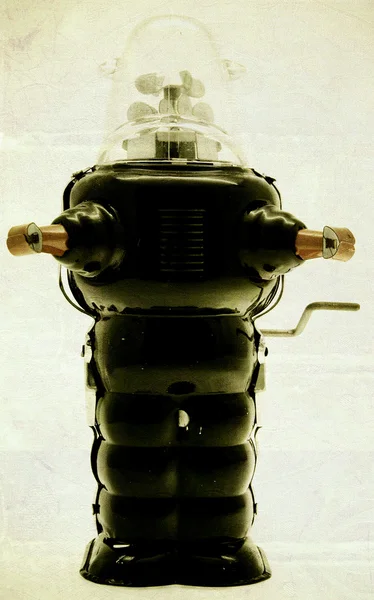 Retro tin robot toy — Stock Photo, Image