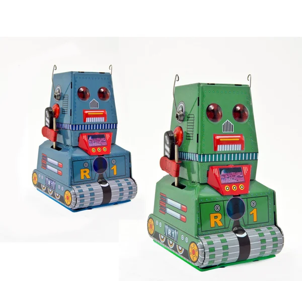 Retro robot játékok — Stock Fotó