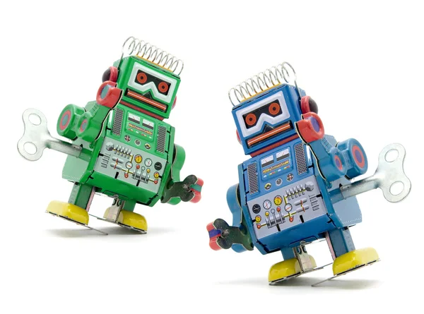 复古机器人玩具 — 图库照片
