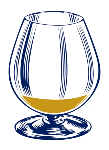 Bicchiere di brandy — Vettoriale Stock