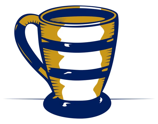 陶器のマグカップ — ストックベクタ