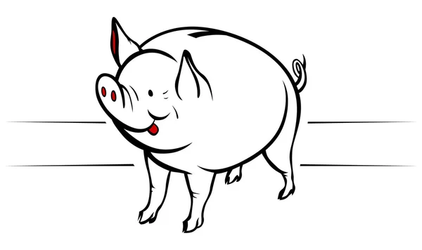 豚の貯金箱 — ストックベクタ