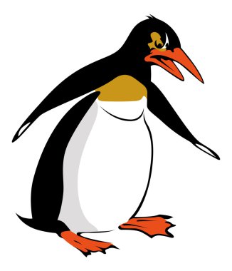 Cartoon penguin clipart