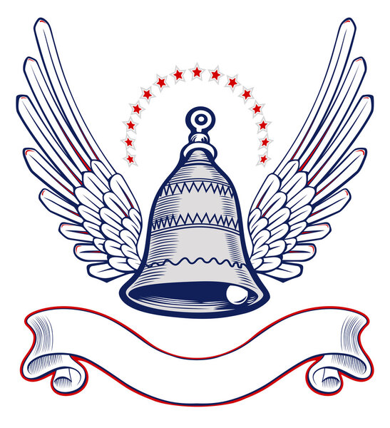 Xmass bell wing emblem