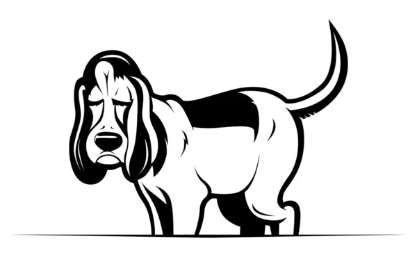 Komik karikatür köpek — Stok Vektör