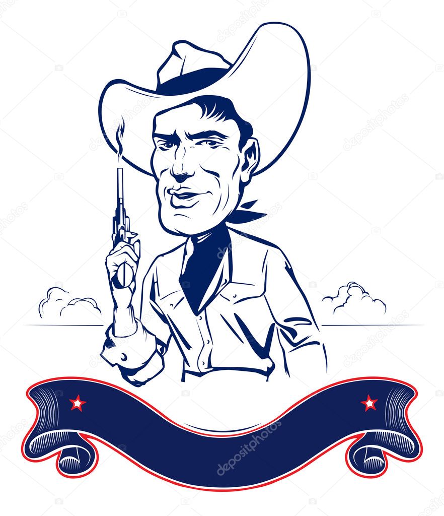 Cowboy man portrait
