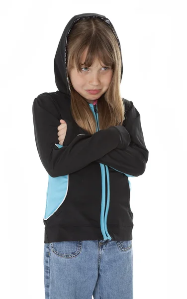 Young Girl in Distress — Stock Photo, Image