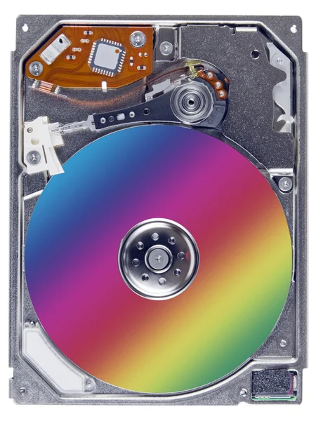 Moderní otevřené pevných disků makro — Stock fotografie