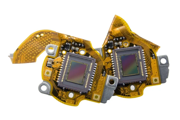 Czujniki RGB z makro aparatu cyfrowego — Zdjęcie stockowe