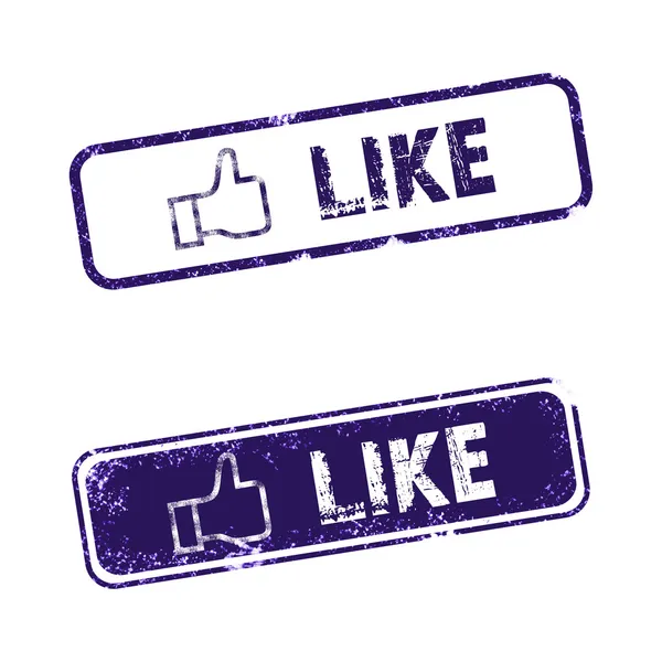 Facebook Me gusta — Foto de Stock