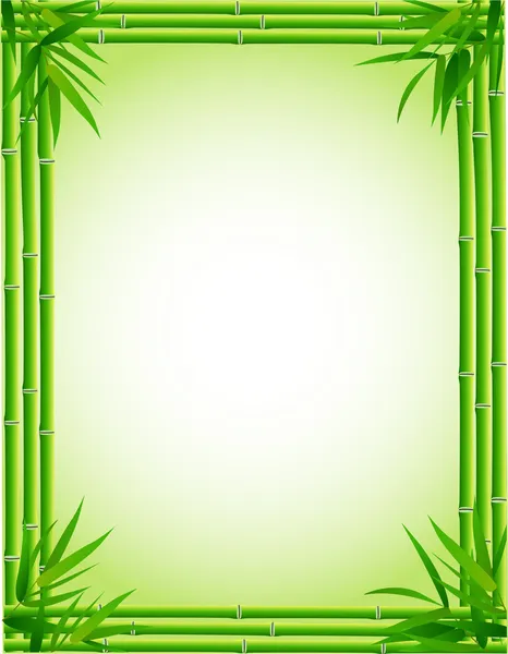 Bambu skog bakgrund — Stock vektor