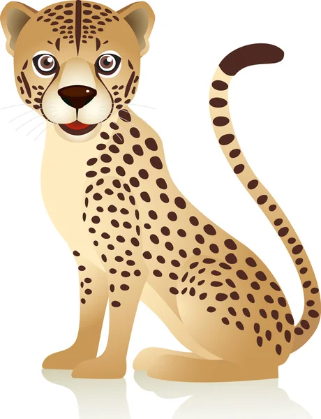 Cartone animato di Cheetah — Vettoriale Stock