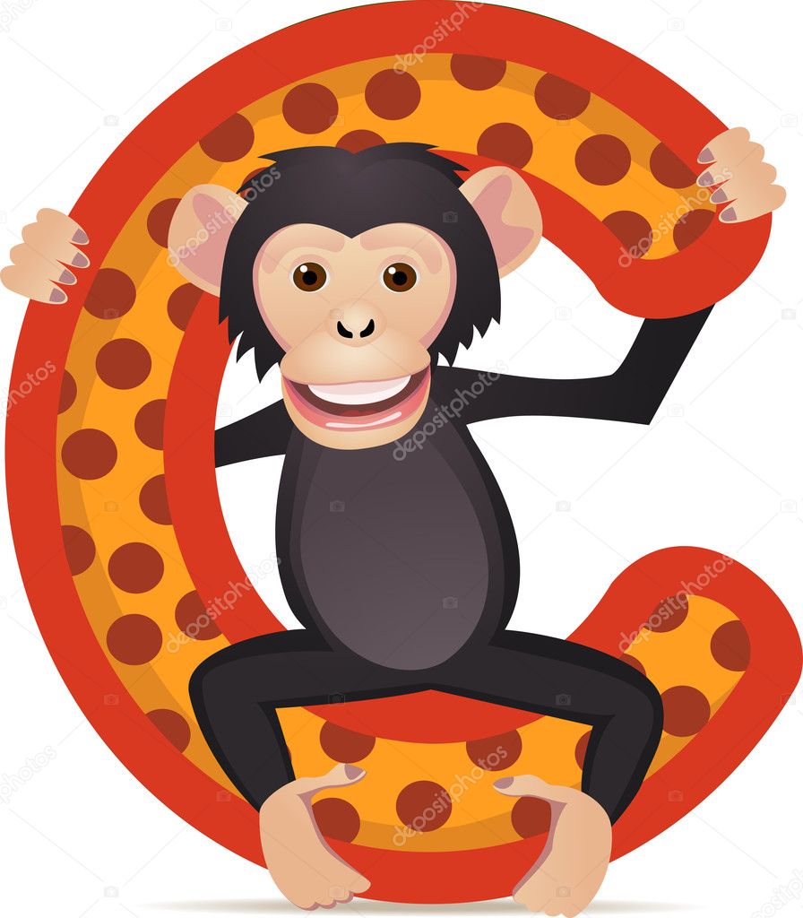Chimpanzee cartoon Vector Art Stock Images | Depositphotos