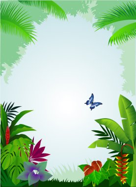 Tropical forest clipart