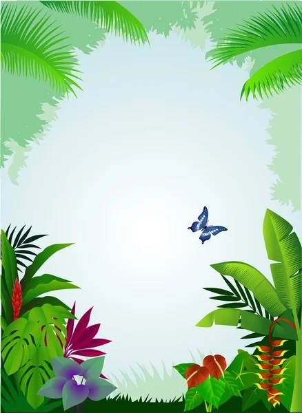 Tropical forest — Stock Vector