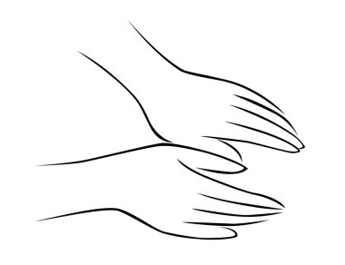 Hand massage clipart