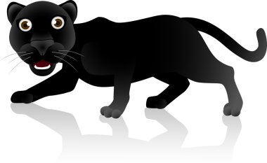 Black panther cartoon clipart