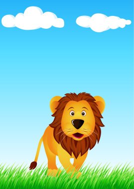 Lion cartoon clipart