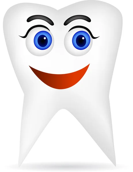 Tooth cartoon character — Stock Vector