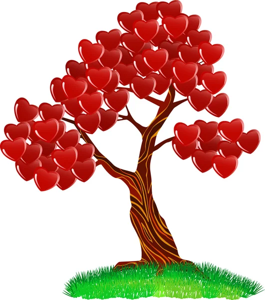 Αγίου Βαλεντίνου δέντρο — Διανυσματικό Αρχείο
