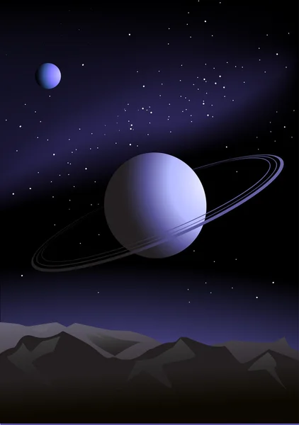 Вектор невідомій планеті — стоковий вектор