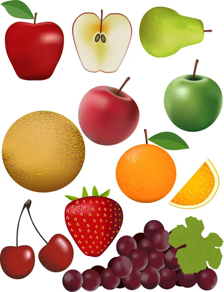 Vector de frutas — Vector de stock