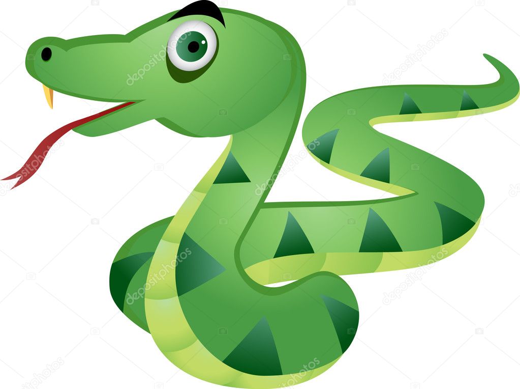 Serpiente caricatura imágenes de stock de arte vectorial | Depositphotos