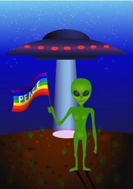 Alien vector clipart