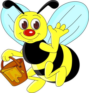 Bee cartoon clipart