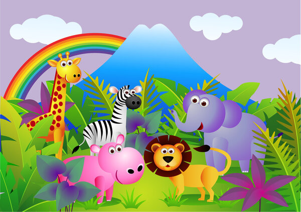 Смешная карикатура на животных
