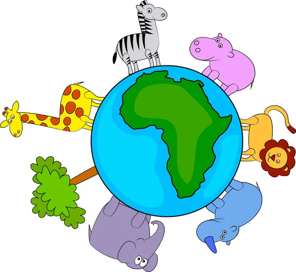 Afrique animale — Image vectorielle