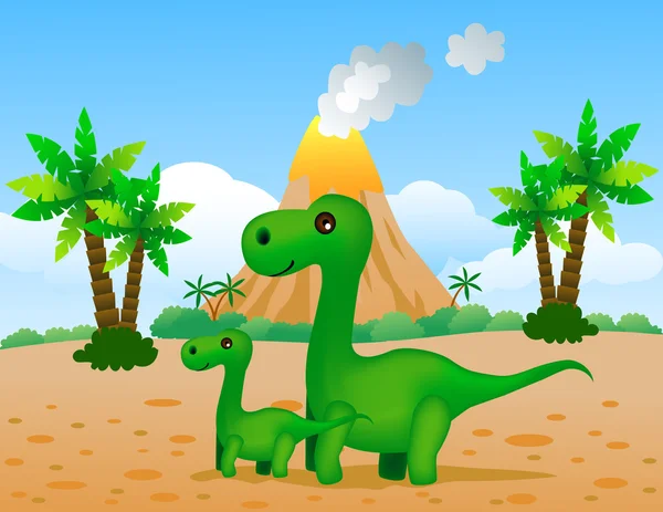 Dinoszaurusz-rajzfilm — Stock Vector