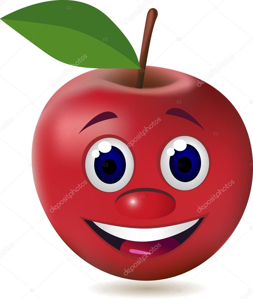 Apple cartoon character