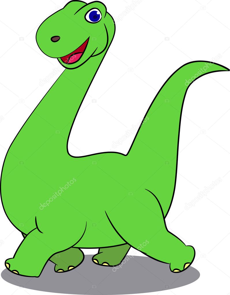 Dinosaur cartoon — Stock Vector © dagadu #5589173