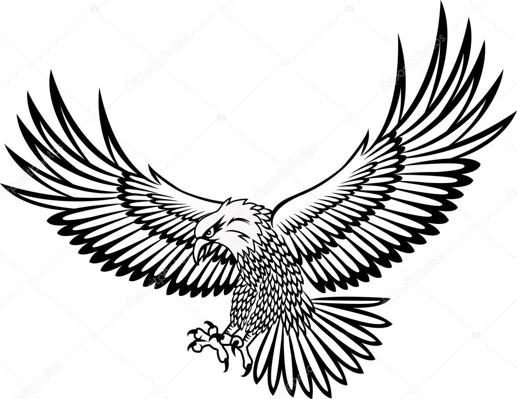 Premium Vector | Eagle logo isolated | Black eagle tattoo, Eagle tattoos,  Eagle chest tattoo