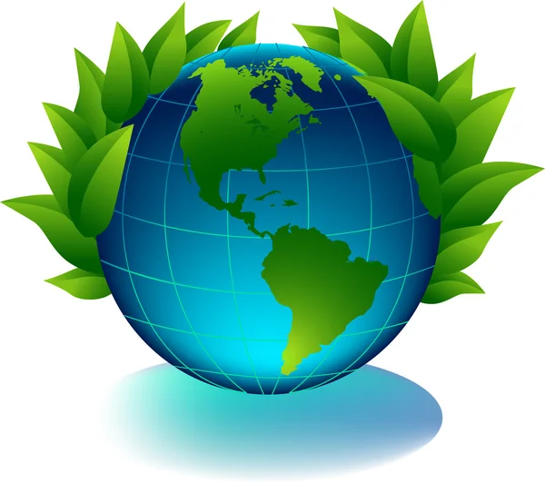 Green earth — Stock Vector