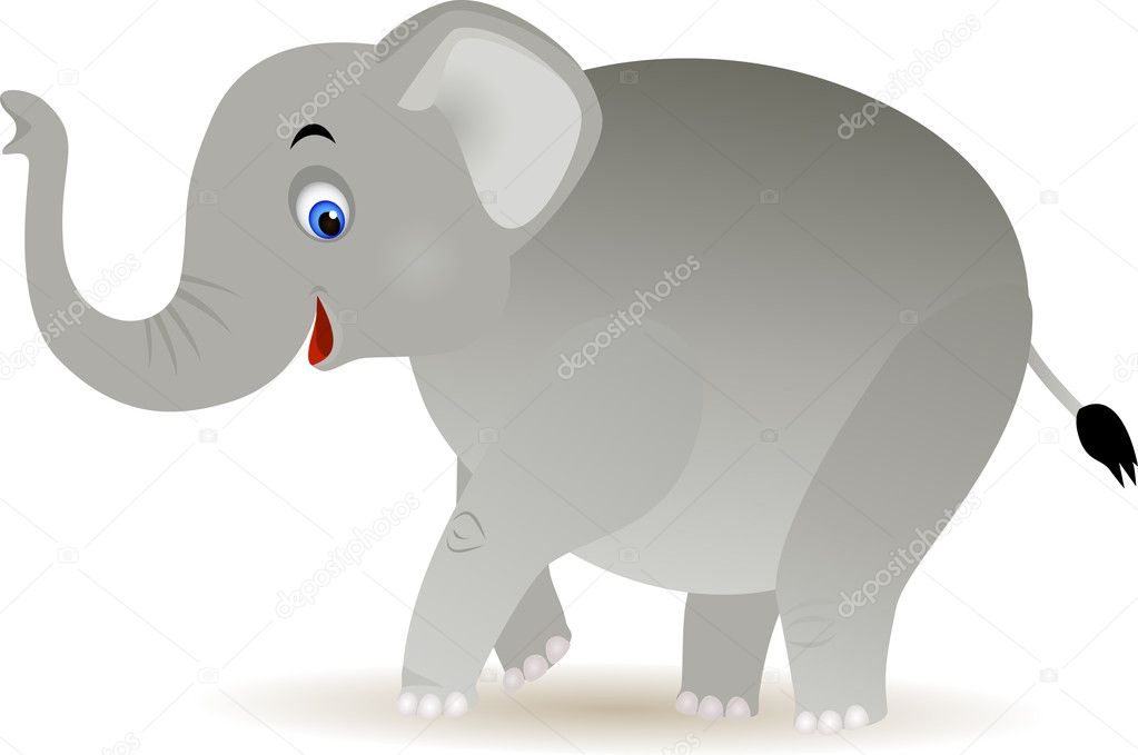 Elephant cartoon Stock Vector Image by ©dagadu #5590720