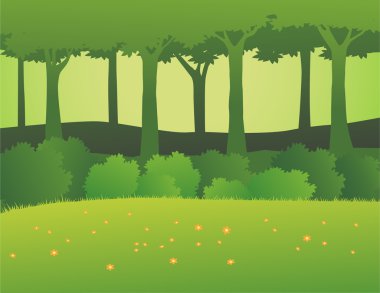 Forest background clipart