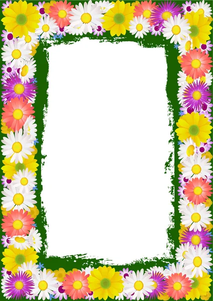 Flower frame background — Stock Vector