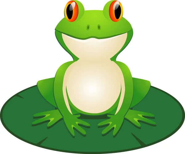 Komik kurbağa — Stok Vektör