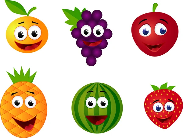 Смішні фруктовий характер — стоковий вектор
