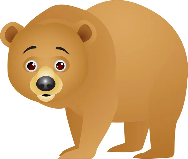 Divertido oso de dibujos animados — Archivo Imágenes Vectoriales
