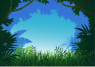 Forest background clipart