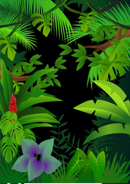 Contexte forestier — Image vectorielle